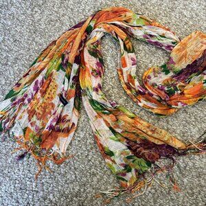 Floral Viscose Scarf